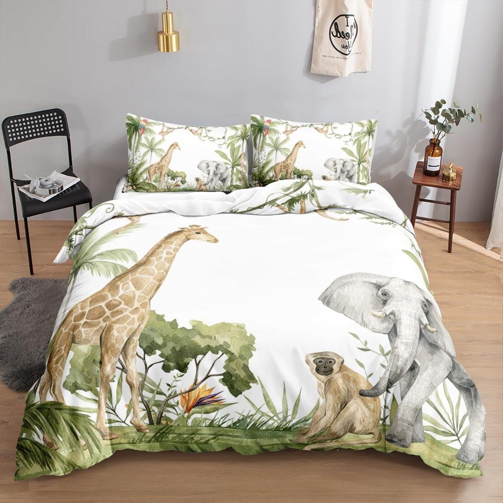 Universe Planet Rocket 3DCartoon   Microfibre Bedding Sets Children's Bed Linen with Zip Room Decor  Duvet Cover  Adult Duvet