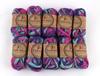 Fabricante de Terra Pacote com 10 (Nadar) Fio Super Volumoso com Irregularidades 100% Lã, 1 oz (30g) Novelo, 16 Jardas, Pavão Indiano