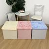 Multi-Functional Storage Ottoman Foldable Design Organizer Stool Storage Chair  Household Use
