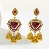 Ethnic Vintage Women's Geometric Turkish Jhumka Earrings Indian Jewelry Tassel Dangling Earring