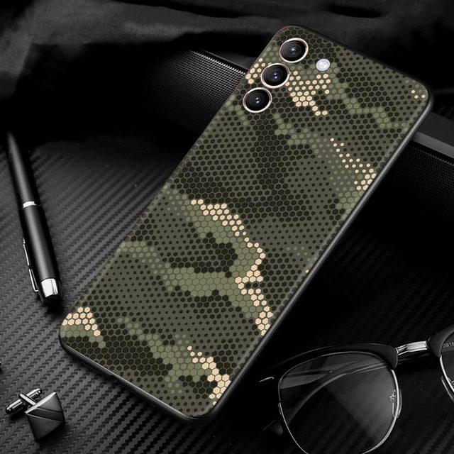 Husă pentru telefon mobil pentru Samsung Galaxy S20 Fe S21 Ultra S10 S9 Plus S10e S10lite Husă Caso Camuflaj Camo Armata Militară