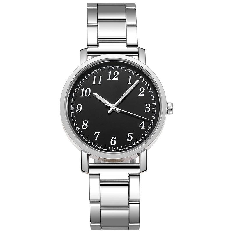 

Factory direct sales women s steel belt men s watch women s watch quartz watch men s couple watch a pair of gifts watch business