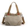 Borsa a tracolla in tela vintage da donna, ad alta capacità e dallo stile semplice, per l'uso quotidiano