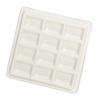 12 Grids Ceramic Paint Palette Watercolour Painting Palette Ceramic Mixing Tray for Painters Acrylic and Oil Painting