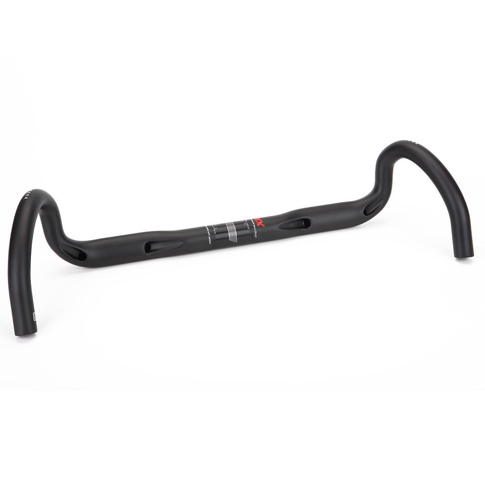 Gauche Carbon Fiber Drop Handlebars, 25° Flare, Internal Cable Routing for Road Bikes