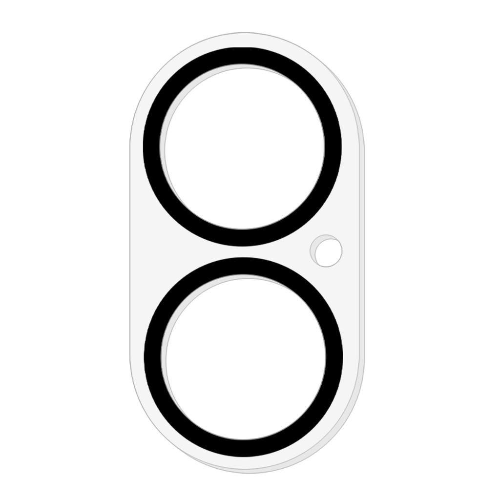 For iPhone 17 Camera Lens Protector Built-In Black Circles Tempered Glass Lens Film