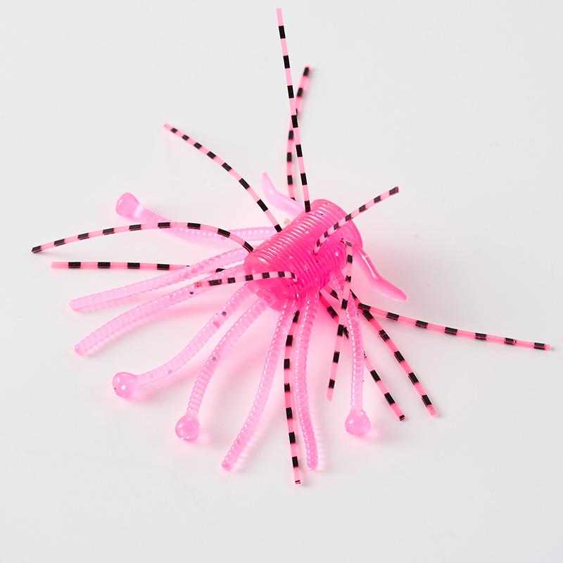 Revised Product Name: Lead-Free Slow-Sinking Black Spider Soft Lure for Sea Fishing
