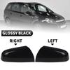 Left Right Door Side Mirror Cover For Vauxhall Zafira MK2 2005 2006 2007 2008 Primed White/Glossy Black Rearview Mirror Cap