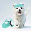 Dog Hat for Motorcycle Sun Hat with Ear Holes Stylish Doggy Visor Empty Doggie Helmets Adjustable Easy Wear Small to Medium Dogs