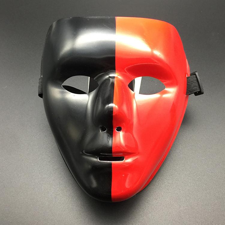 Unique Hand-painted White Full Face Mask For Halloween Costume Parties And Performances