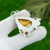 Womens Day Sale 925 Sterling Silver Picture Jasper Stone Citrine Pendant Jewelry