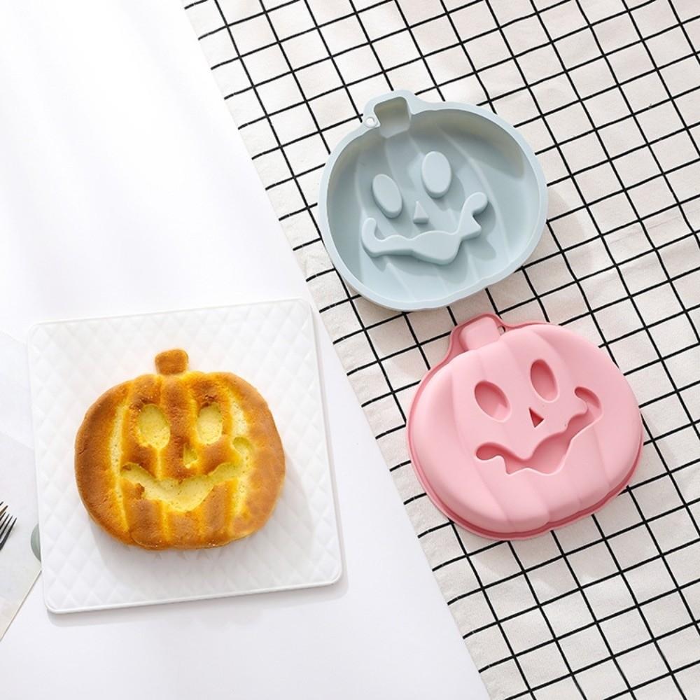 Pumpkin Heart Shape Cake Mold DIY Halloween Baking Silicone Mold Brain Dessert Mold  Pudding