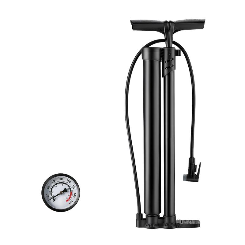 Bicycles Floor Pump with Gauge High Pressure Floor Bike Pump Inflator Cycling Manual Tire Pump Cycling Accessories