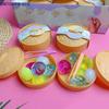 NEW 6Pcs Mini Dumplings With Steamer Bun Squeezable Toys Set Soft Stress Relief Crystal  Fidget Sensory Toy Party Favors Gift