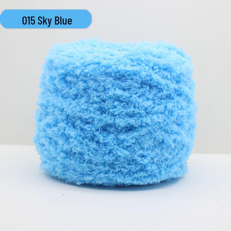 Medium-Thick Three-Strand Coral Velvet Ice Silk Plush Yarn for Hand-Knitted Baby Scarves & Vests