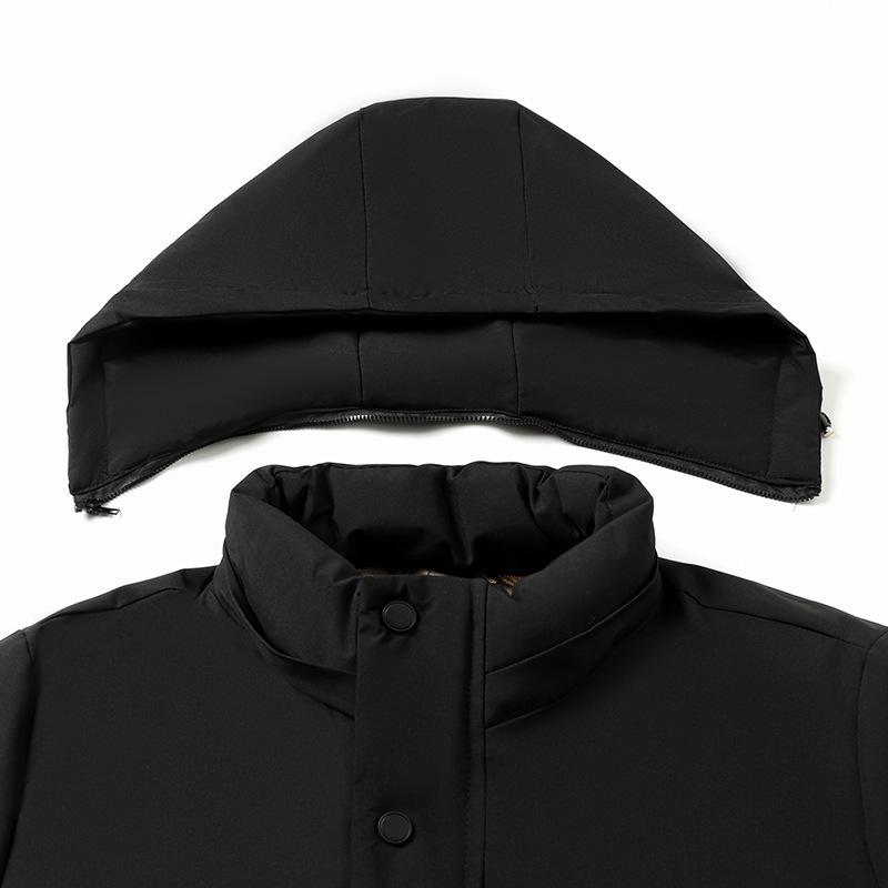 Herren Winter Samtmütze Baumwollmantel: Warm, Locker, Dick, Freizeitkleidung für mittlere und ältere Menschen