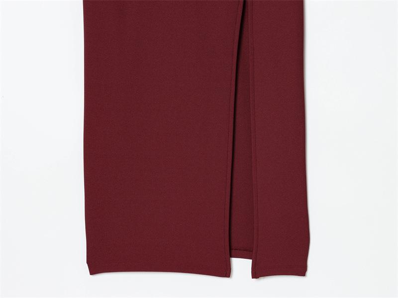Round Neck Pleated Sleeveless Dress