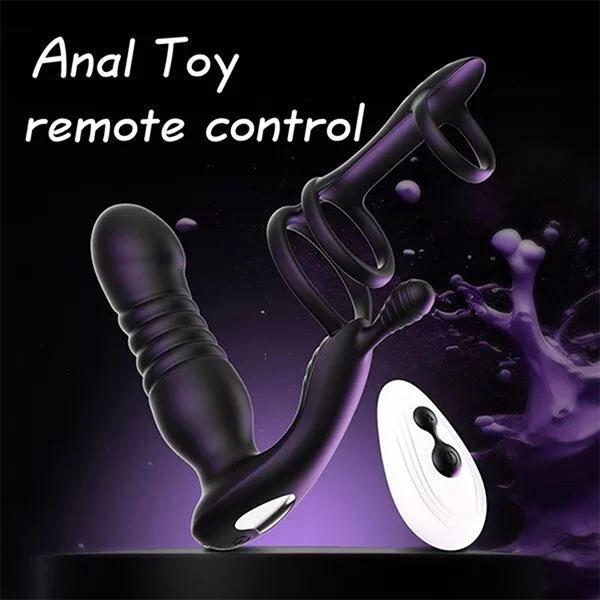 Sex Toys Vibratori anali Dito Massaggio alla prostata Stimolatore della prostata Masturbatore maschile Sex Toys per uomini Gay