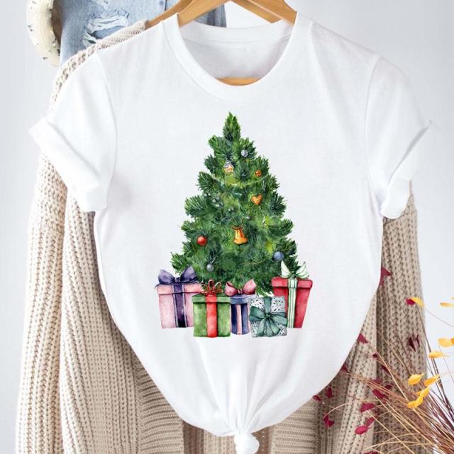 Christmas Series 2022 Buy Women's 2022 New Merry Christmas Series Trendy T-Shirt Women's Spring  And Summer Pure Cotton Round Neck Wild Loose Short Top At Affordable Prices  — Free Shipping, Real Reviews With Photos — Joom