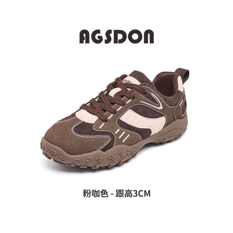 Augustine Retro German Training Shoes Women's 2025 New Spring and Autumn Platform Waffle Gump Shoes Casual Sports Shoes Trend