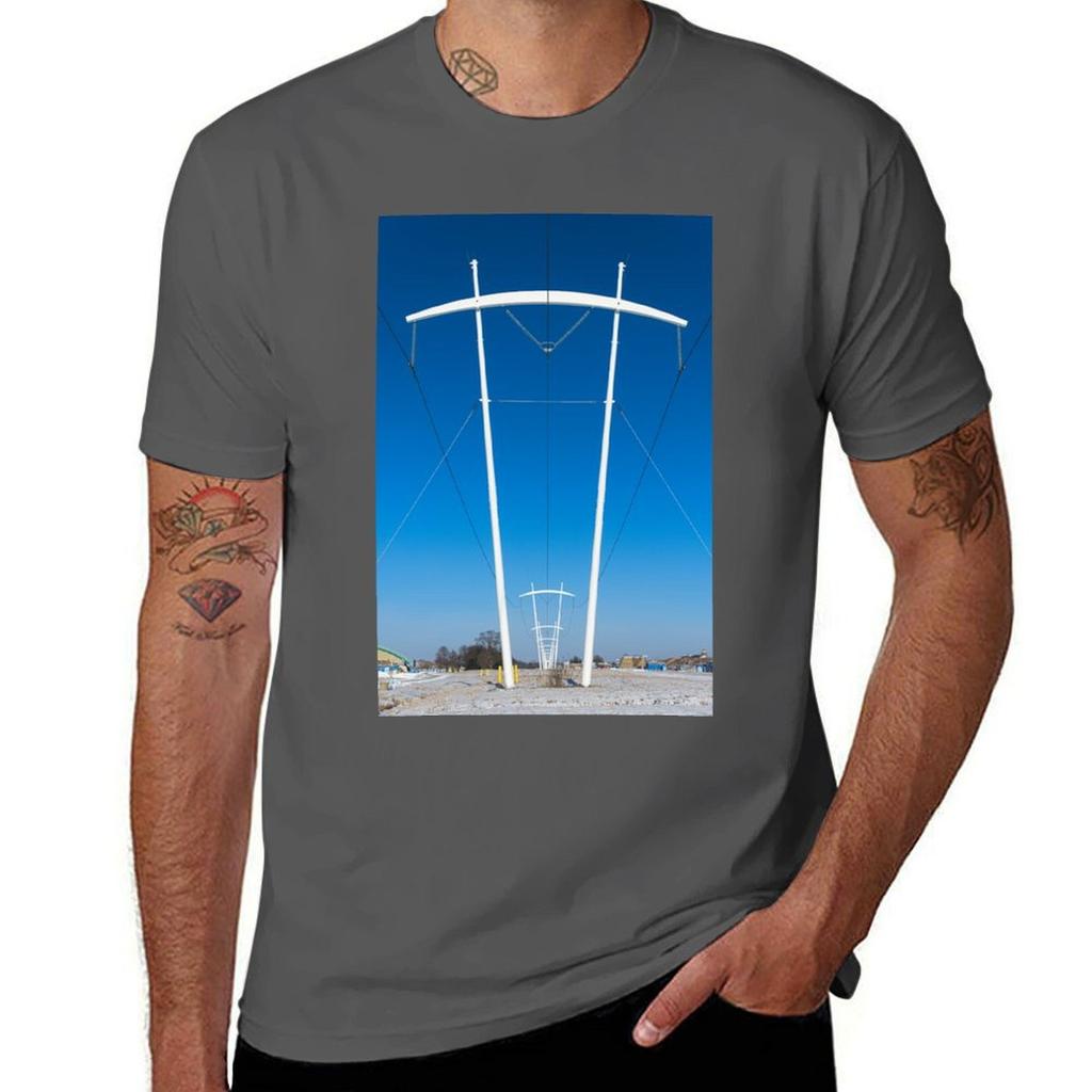 Fermilab Power Towers Tshirt Daily Work Short Sleeve Top Tshirt