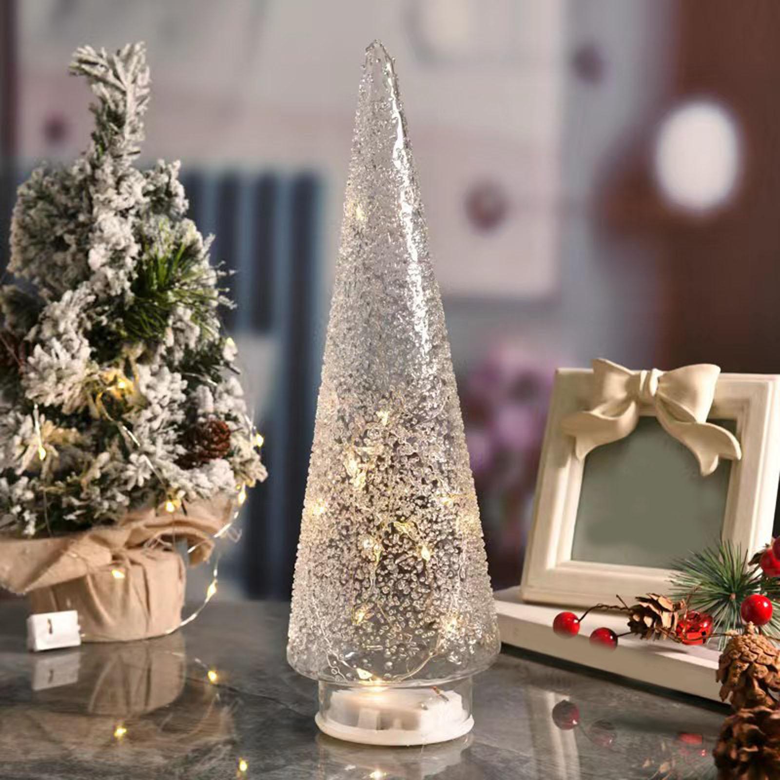

Christmas Tree Christmas Ornaments Desktop Decoration Luminous Night Light Cross-border Home Decoration Props Christmas Gifts One Size