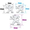 1pcs ABS 100mm 78mm Car Front logo Rear Bumper tail door trunk sticker car rear BEmblem sticker styling Accessories For Peugeot