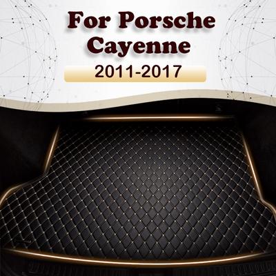 Rohož do kufru auta pro Porsche Cayenne 2011 2012 2013 2014 2015 2016 2017 Cargo Liner Koberec Vnitřní díly Příslušenství