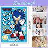 Žavingas Sonicas Ežys Vaikams Anime Dėlionė Interaktyvus Lipdukas Pasidaryk Pats Amato Rinkinys