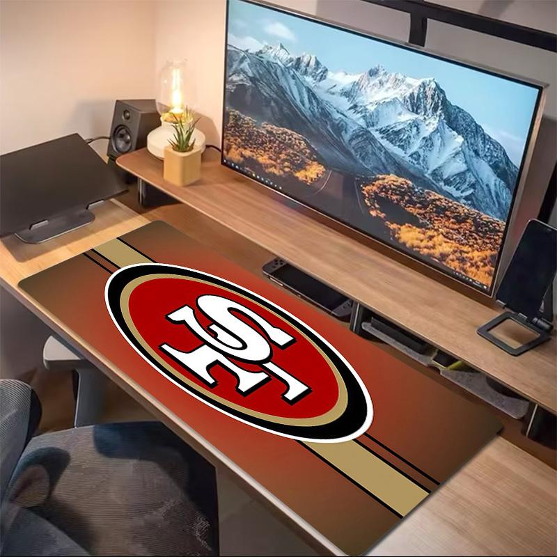 San Francisco 49ers2 Print Cushion Non-slip Laptop Tablet Big Mousepad XXL Mat Mini PC Playmat With Lock edge