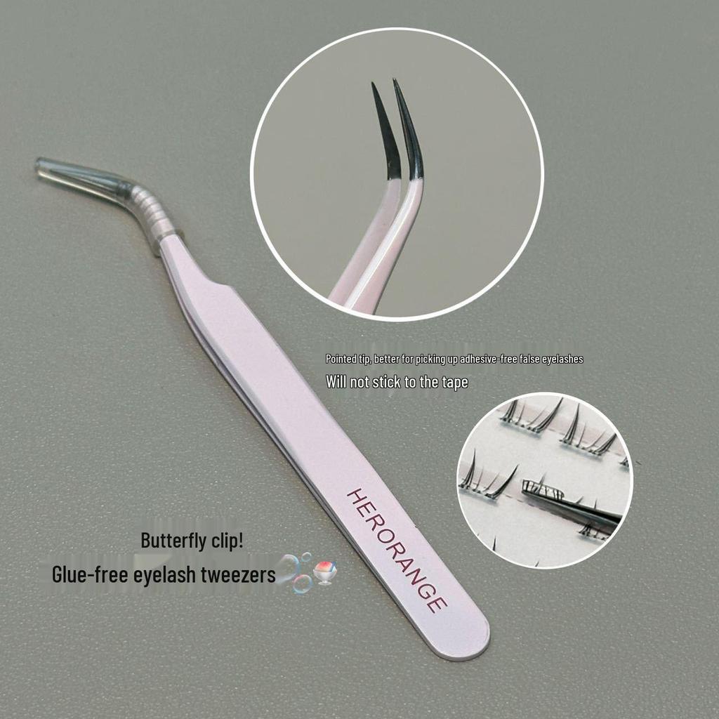 Stemless Self-Adhesive Curly Natural-Look False Eyelash Clusters for Beginners