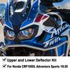New CRF 1000 L Motorcycle Upper and Lower Wind Deflector 2018 2019 2020 For Honda CRF1000L Africa Twin Adventure Sports