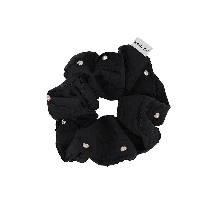XND Stud Scrunchie_Black