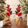 High-End Handmade Christmas Sequin Reindeer Antler Headband - Cute Festive Fashion Hair Accessory