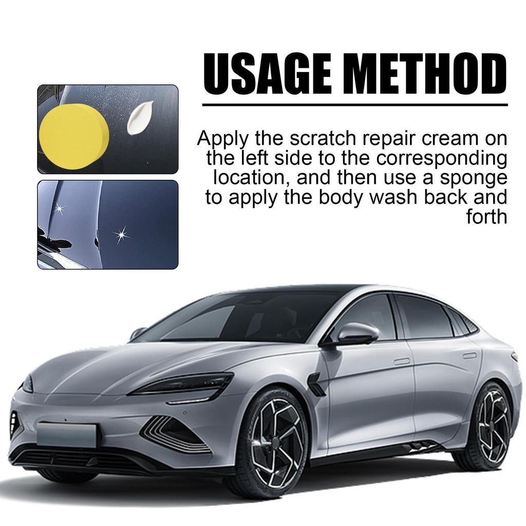 Homonth Car Body Grinding Compound  (120g+sponge)  Scratch Paint Care Auto Polishing Car Paste Polish