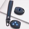 Key Fob Cover for Ford Focus C-Max Mondeo Fiesta MK3 MK4 MK5 MK7 with Keychain Anti-Scratch Surface Shockproof Structure Soft Grip Texture