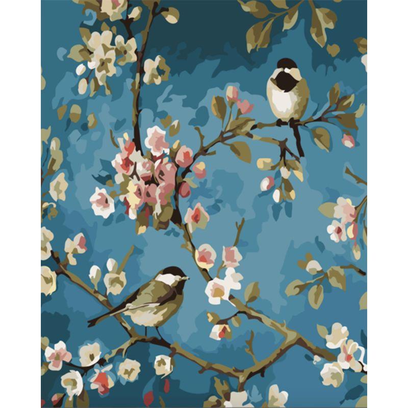 RUOPOTY Frameless Birds Picture DIY Painting By Number Modern Acrylic Paint On Canvas Painting For Home Decoration 40x50cm