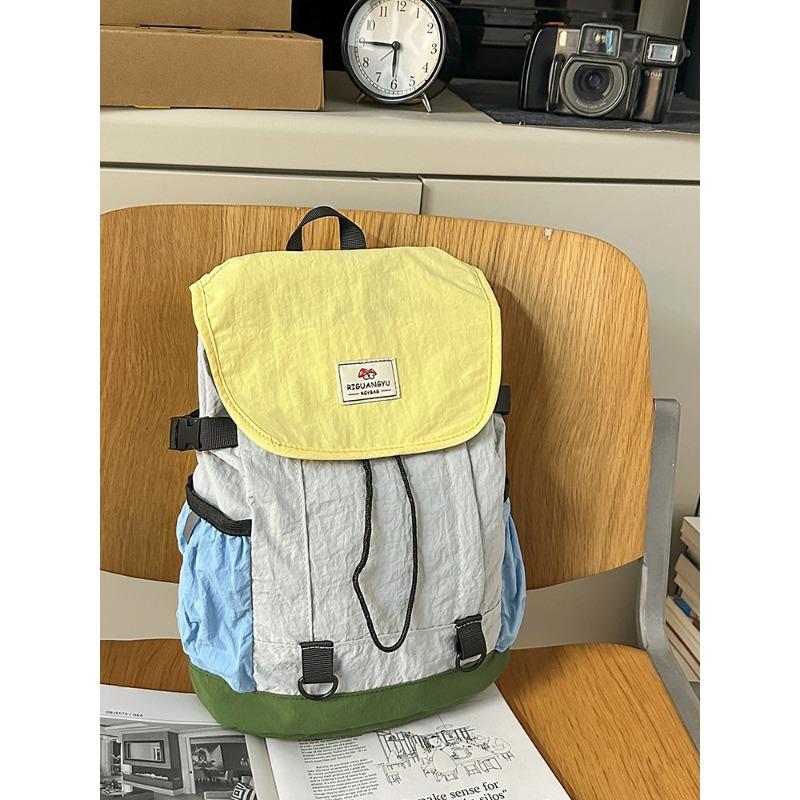 

Large capacity contrasting color lightweight backpack new versatile commuter travel backpack student bag