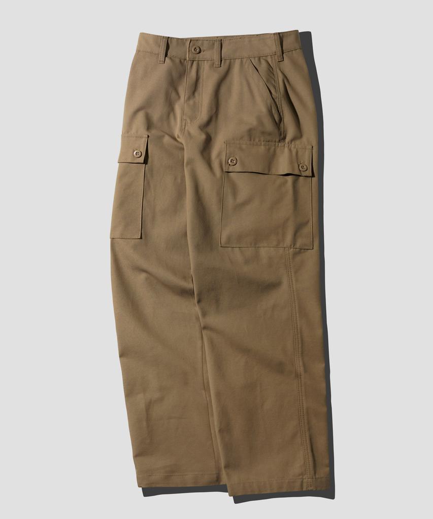 PERSTEP New Line Cargo Wide Work Pants Dusty Beige Jylp4694