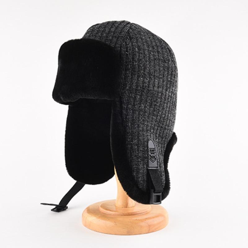 Thunderbolt Hat Men and Women Winter Padded Thickened Ear Protection Cap Cycling Outdoor Ski Ins Warm Cold Cotton Cap