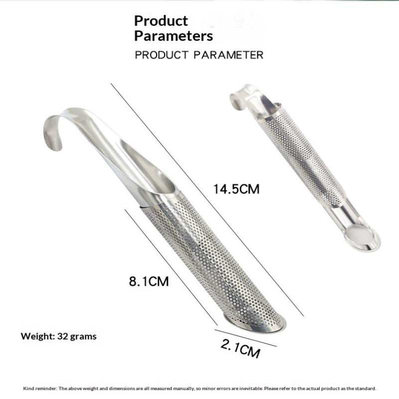 Food Grade Stainless Steel Hook Tea Infuser Rust Resistant Tea Strainer Sieve for Teapot Cup Travel Camping Tea Making