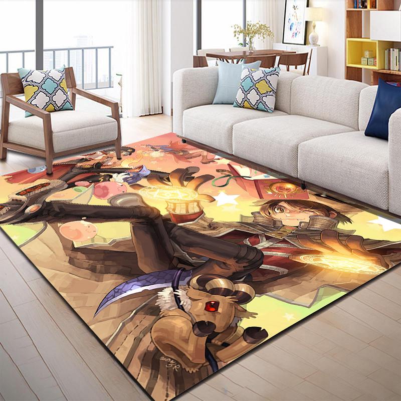 Games Ragnarok Online Carpet Kitchen MatEntrance Doormat Bedroom Floor Decoration Living Room Carpet Bathroom Anti-slip rugs