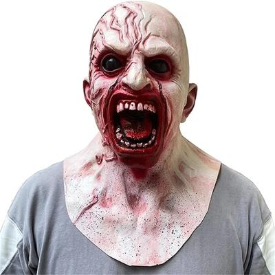 Zombie maska ​​Strašidelné halloweenské rekvizity Strašidelné realistické masky na obličej Cosplay pro dospělé Kostýmové rekvizity Horor Infikované zombie masky