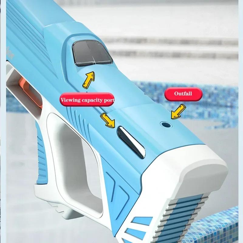 Electric Water Guns For Adults Powerful Squirt Automatic Water Suction Water Blasters Summer Outdoor Beach Toy For Boys Kid Gift
