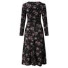 Women Floral Beach Dress Long Sleeve Casual Party Vintage Boho Dress