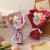 New Handmade Flower Bouquets Mini Crochet Flowers Colorful Artificial Flowers Teacher's Day Gift Floweres