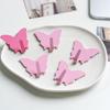 3Pcs Butterfly Wall Hooks Self-Adhesive Iron Hangers for Coats Hats and Keys Cute Decorative Wall Organizer for Bedroom