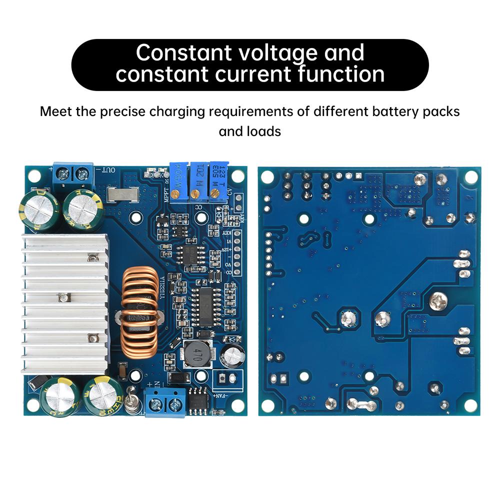 DC-DC Adjustable Buck Module Solar MPPT Step-down Charge Module 15A Synchronous Rectifier Constant Voltage&Current Power Supply