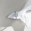 Classic Six-Prong Snowflake Moissanite Ring, 1 Carat Simulated Diamond, 925 Sterling Silver