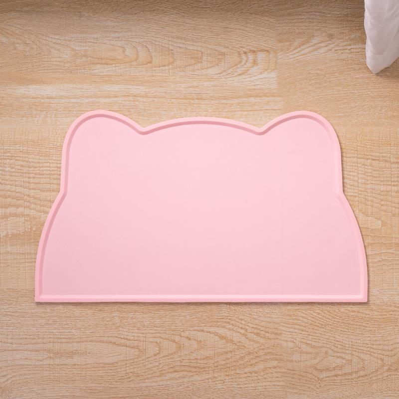Pet Waterproof Mat Dog Cat Bowl Mat Silicone Non-slip Pet Feeding Mat Dog Eating Bowl Tray Cushion